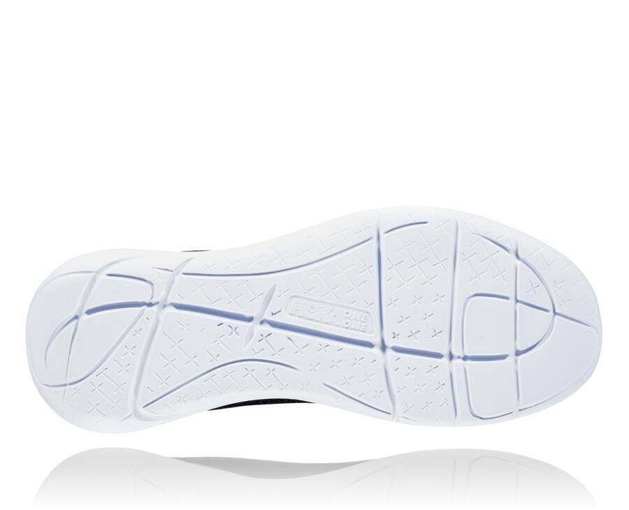 Hoka One One Womens Running Shoes - Hupana Flow - Black/White - JIPO32185